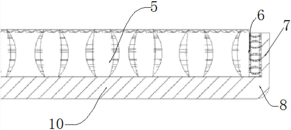 Tail end and hinge structure of PP cellular board and treatment process thereof