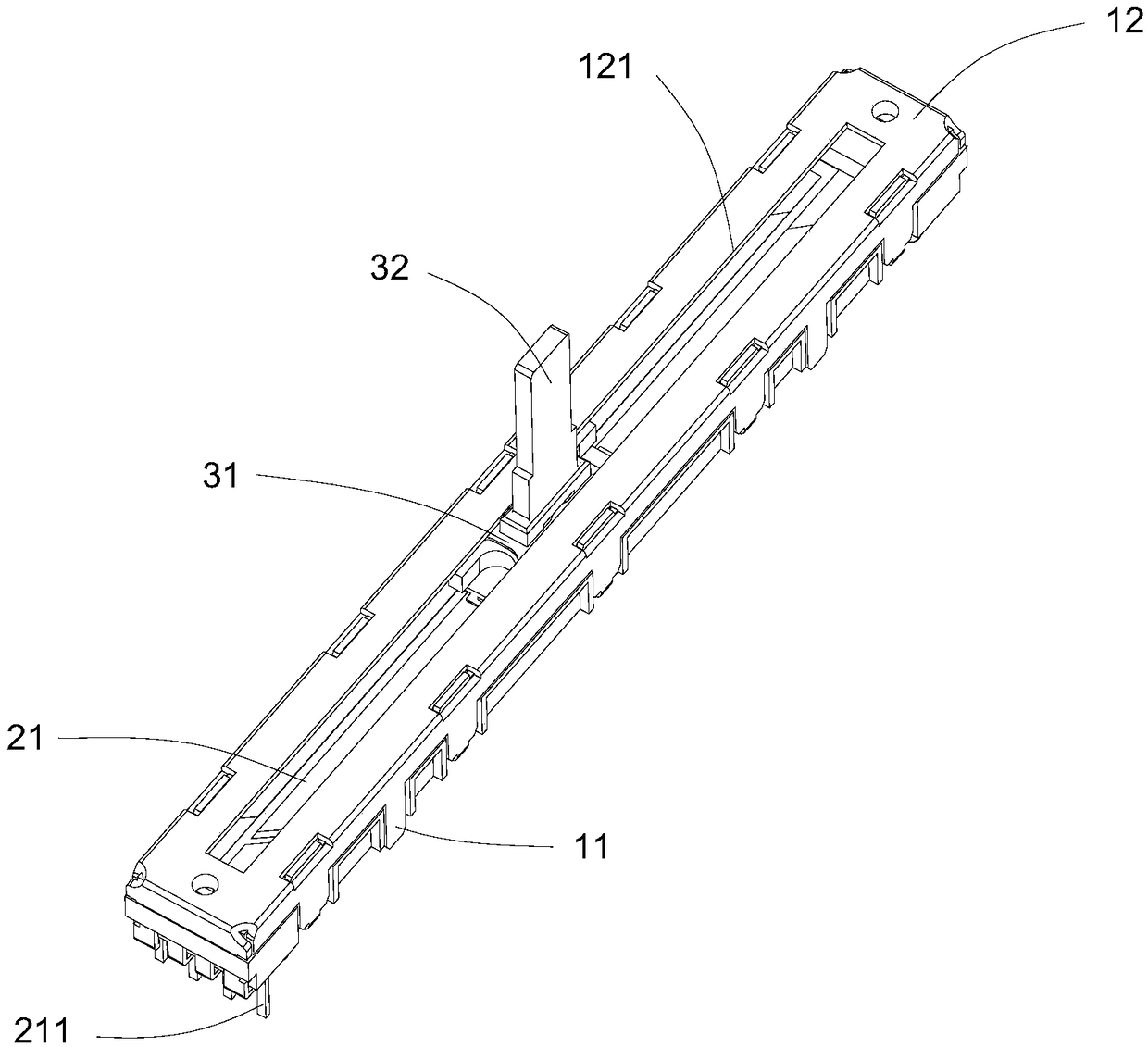 Stable sliding potentiometer