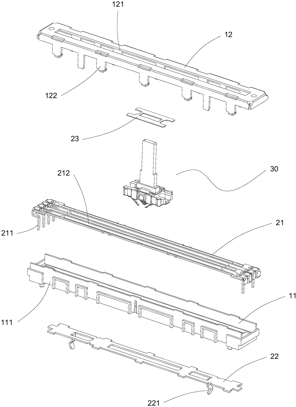 Stable sliding potentiometer