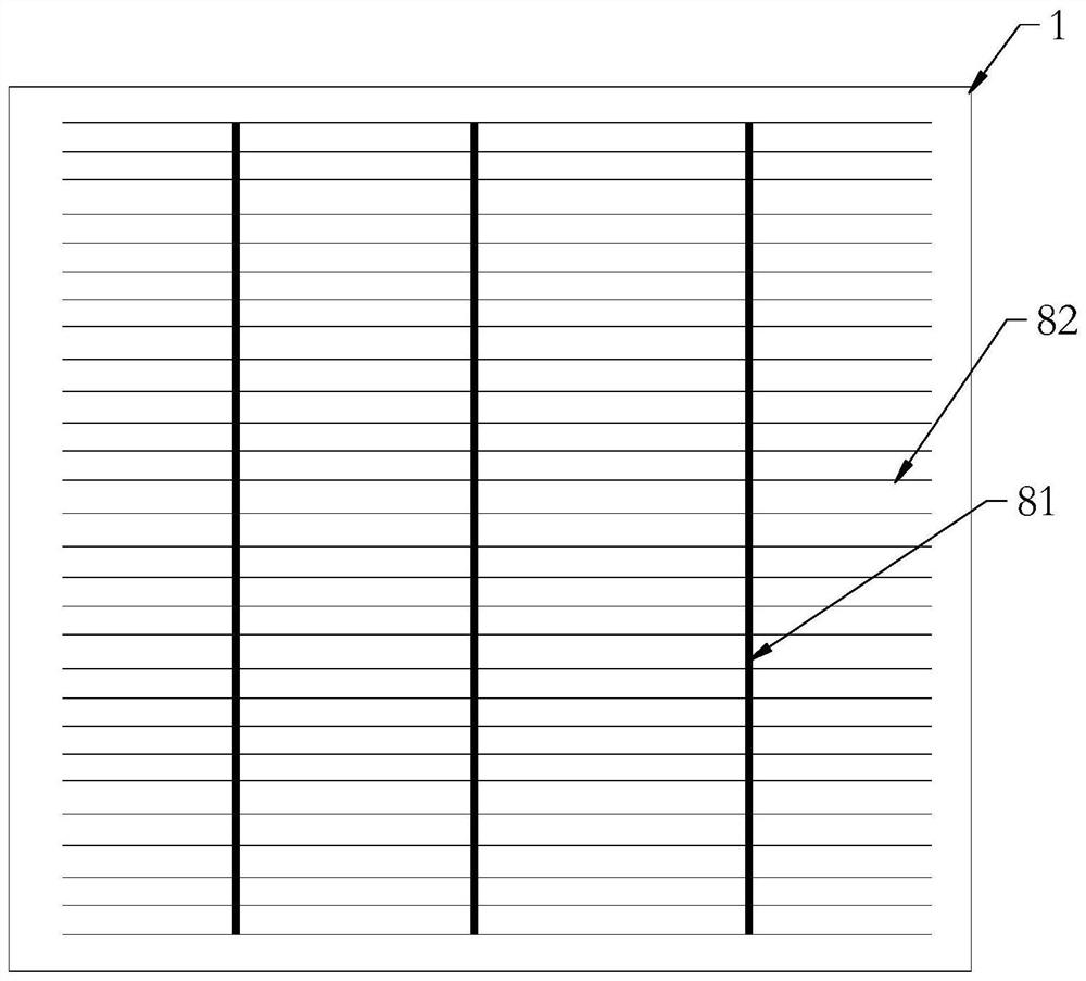 Solar cell grid line structure and photovoltaic module