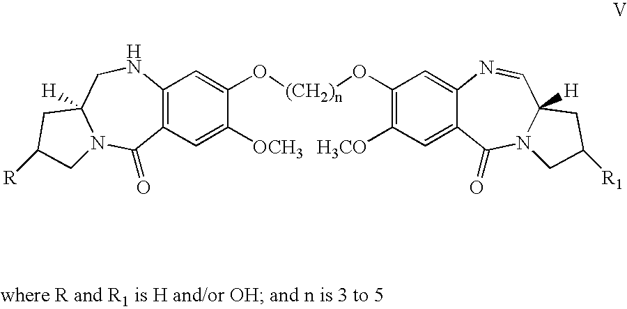 Non-cross-linking pyrrolo[2,1-c][1,4]benzodiazepines and process thereof