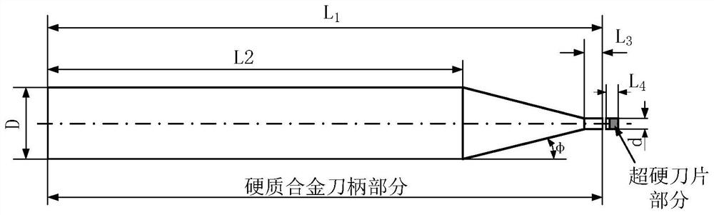 Ultrasound-assisted high-frequency brazing method and device for microminiature superhard cutter