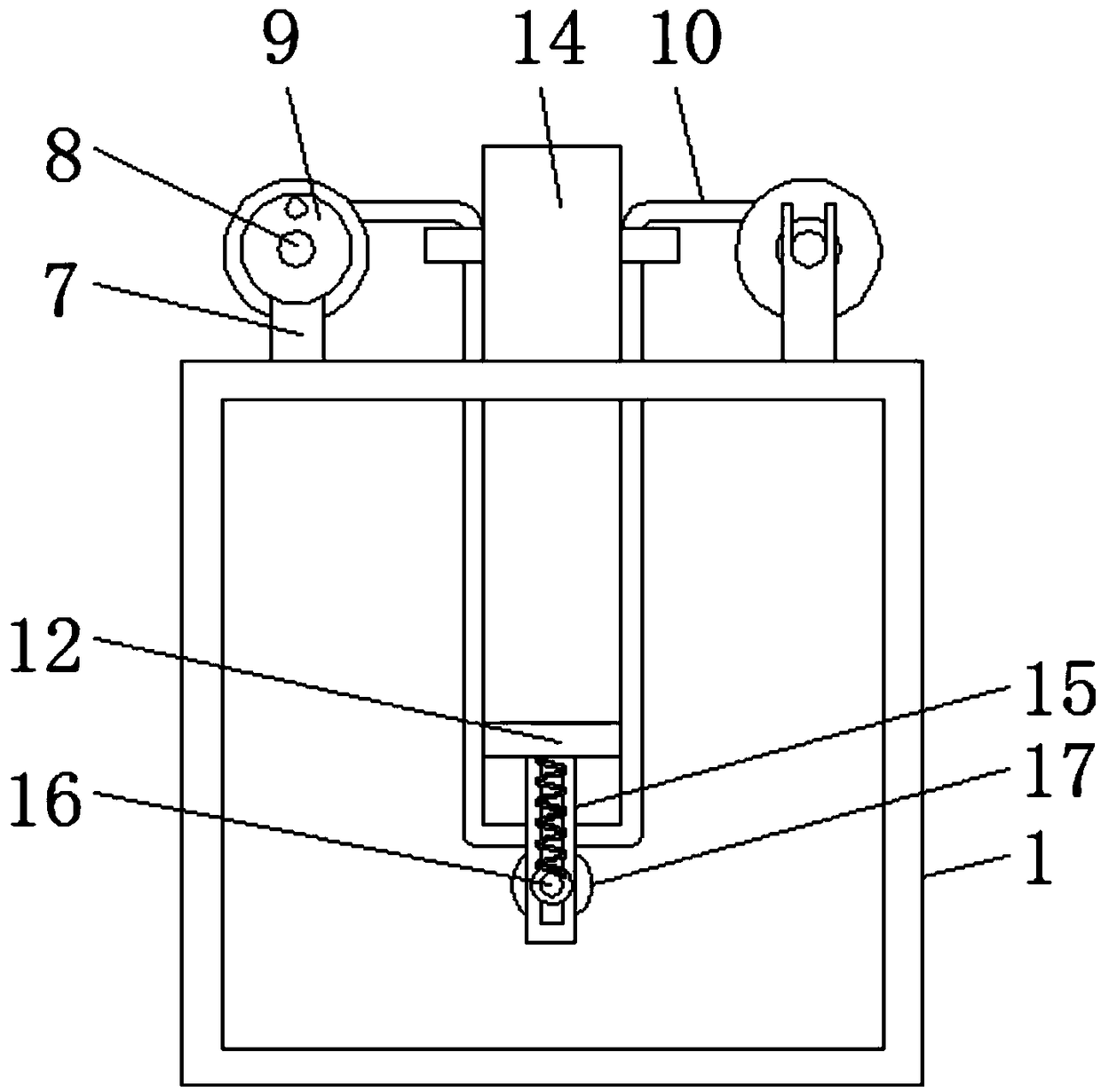 Wastewater filtering and purifying treatment device