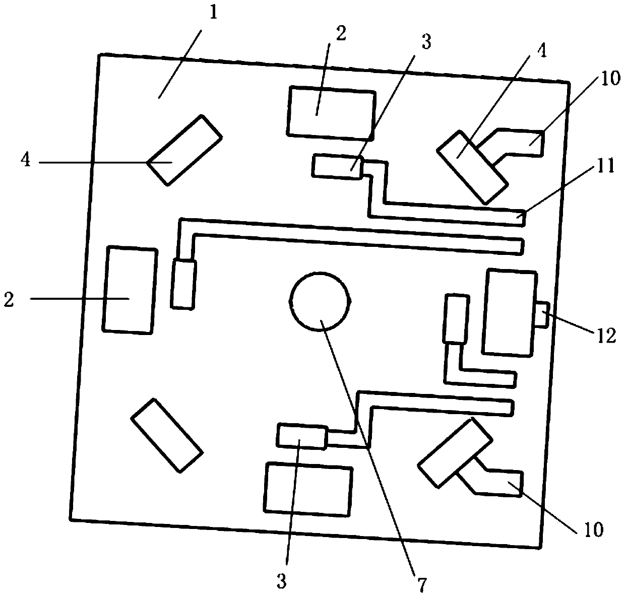 A mems universal inertial switch that can identify the load azimuth interval