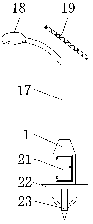 Novel energy streetlamp with illumination brightness regulating function