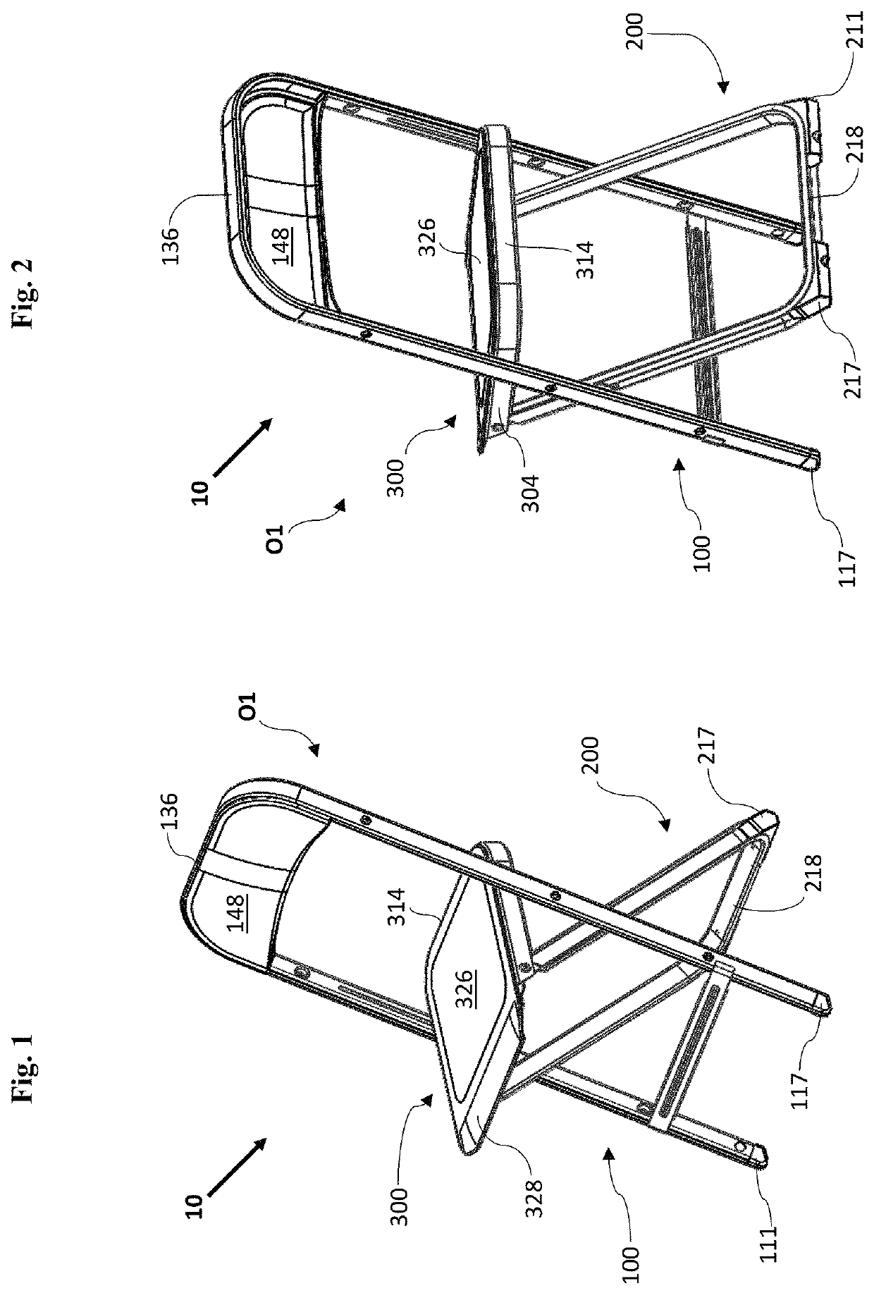 Folding chair and method of assembly
