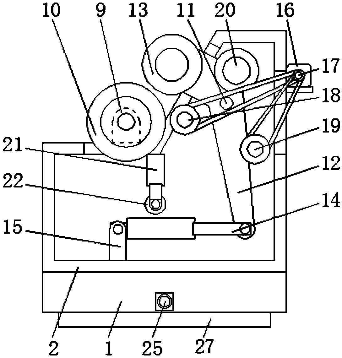 Printing and dyeing device for textile processing with function of wide application range
