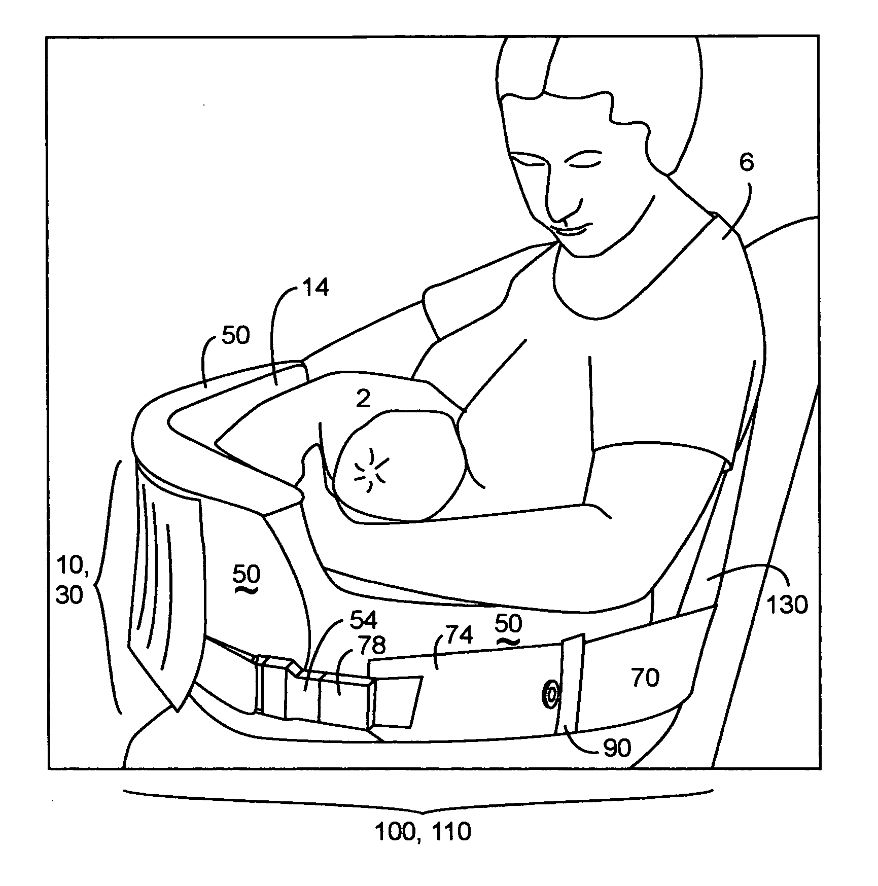 Method and apparatus supporting babies being fed