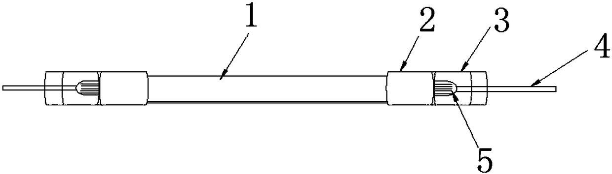 High-heat-radiating-speed quartz heating tube