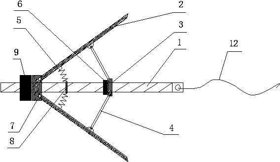 Flexible umbrella supporting anchor bolt and method for supporting soil slope thereby