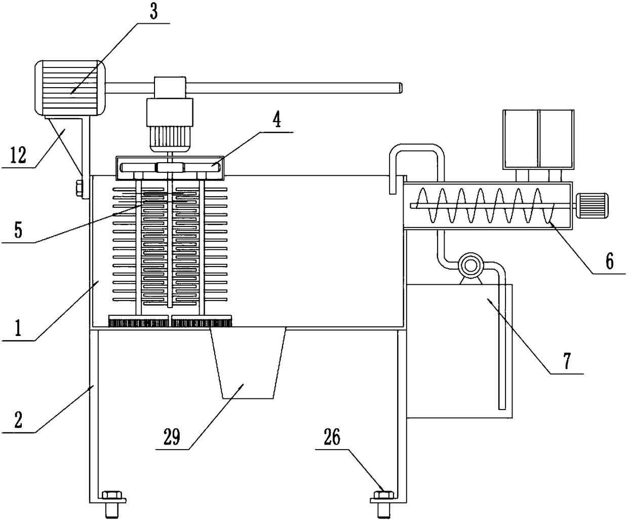 Full-automatic feed stirrer