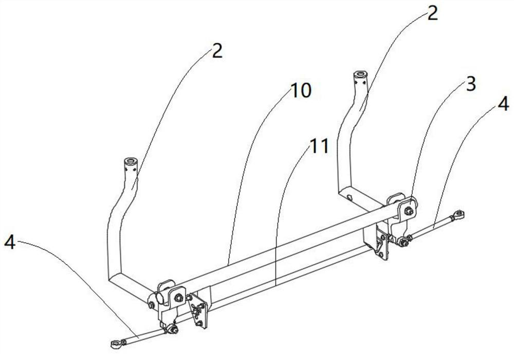 Fixed-wing aircraft aileron control mechanism and fixed-wing aircraft