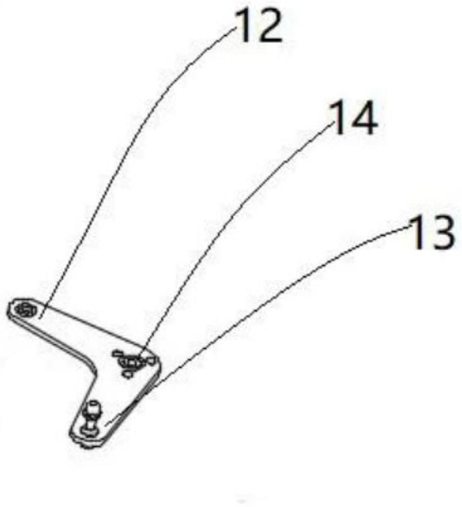 Fixed-wing aircraft aileron control mechanism and fixed-wing aircraft