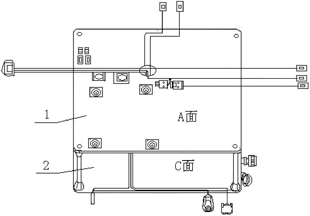 Wiring method for airborne cable device frame of unmanned aerial vehicle