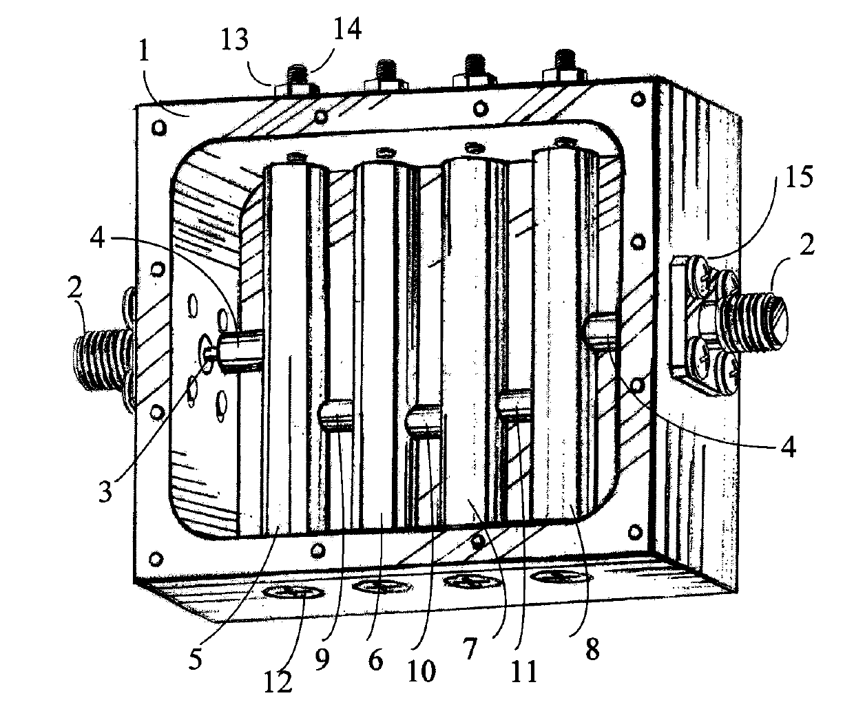 Coaxial wide-band filter
