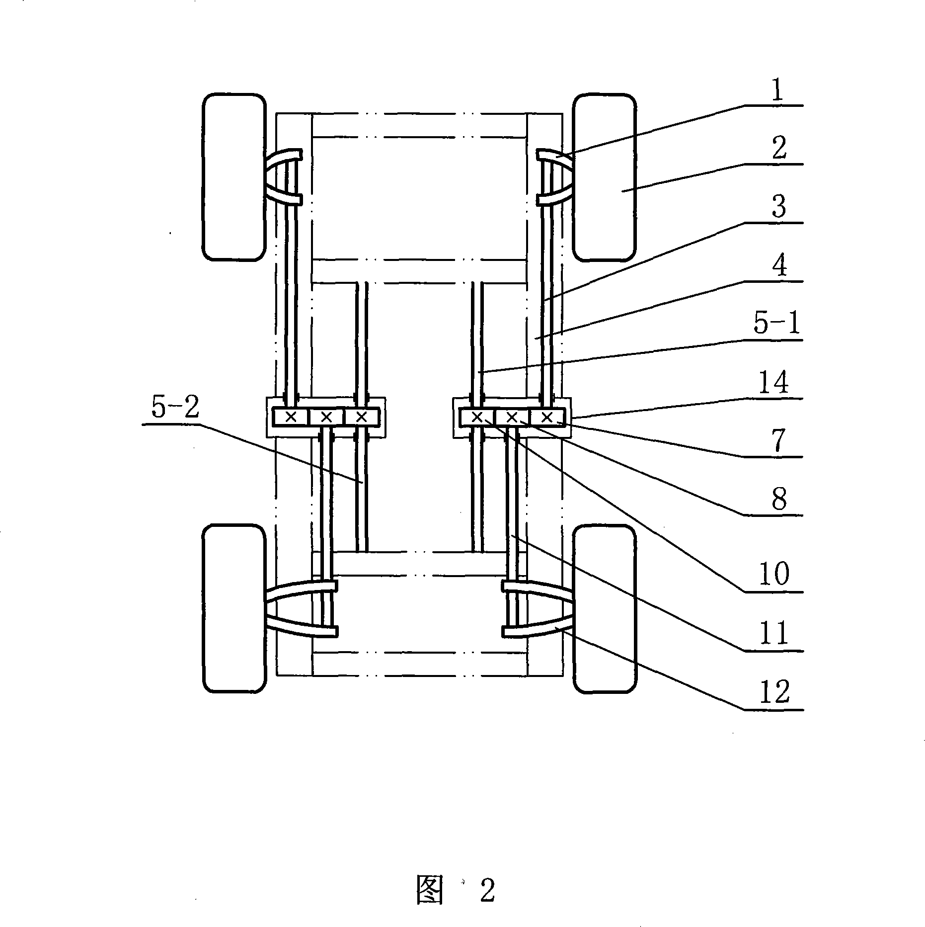 Torsion bar type automobile suspension arrangement