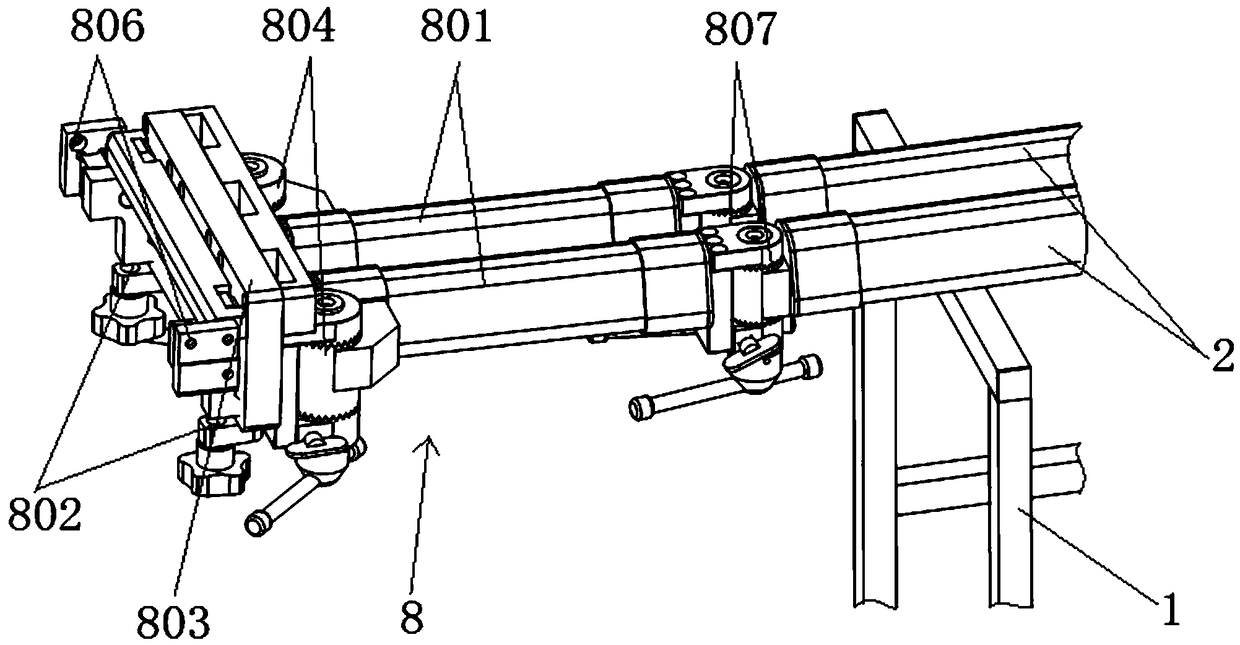 Carbon fiber orthopaedic traction frame