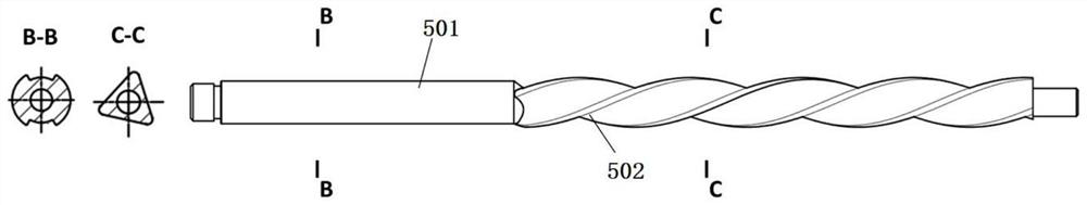 Visual guiding type centralizing type drilling tool fishing device and method