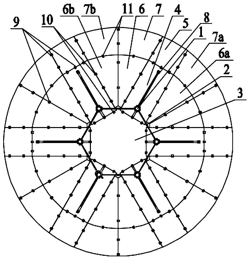 A space-borne fixed surface deployable antenna