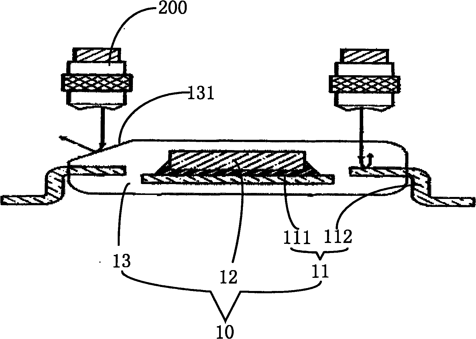 Semiconductor plastic-sealed body and layered scanning method
