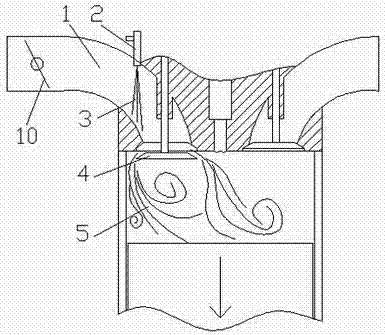 Fuel injection method for dual-fuel engine