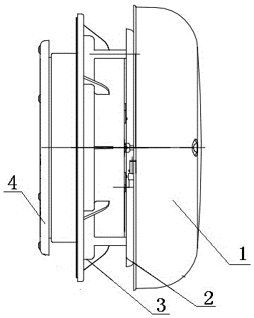 Air exchange structure capable of opening and closing air outlet automatically