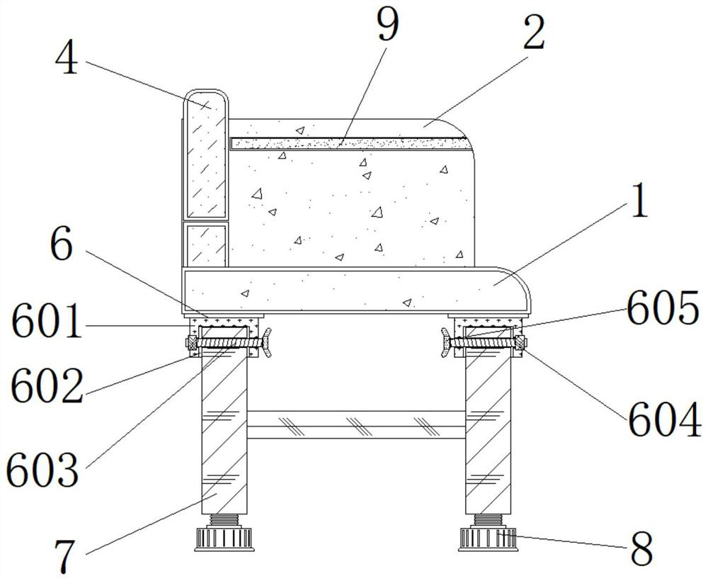 Insulating rubber stool for power construction