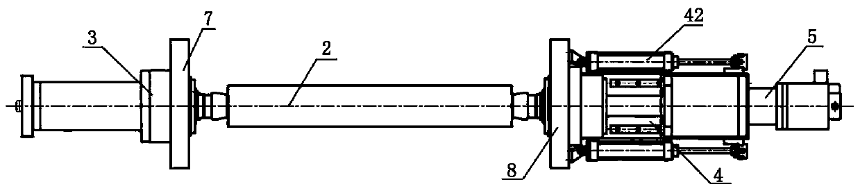 Direct connection type shaft-free plate installing structure with safety limiting function