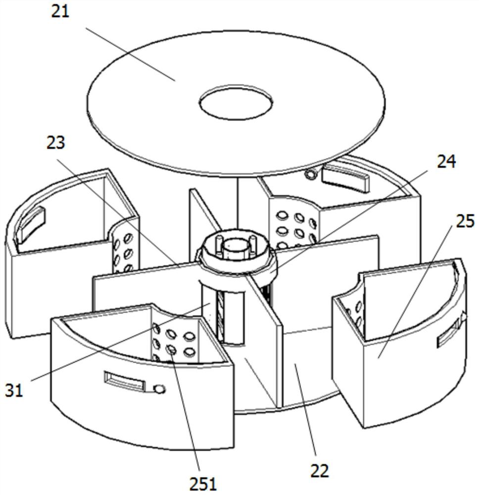 A decompression and fresh-keeping storage device for a cylindrical air-driven refrigerator