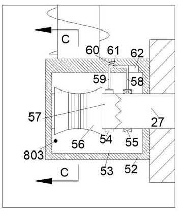 Cleaning device for outer wall of residential glass curtain wall