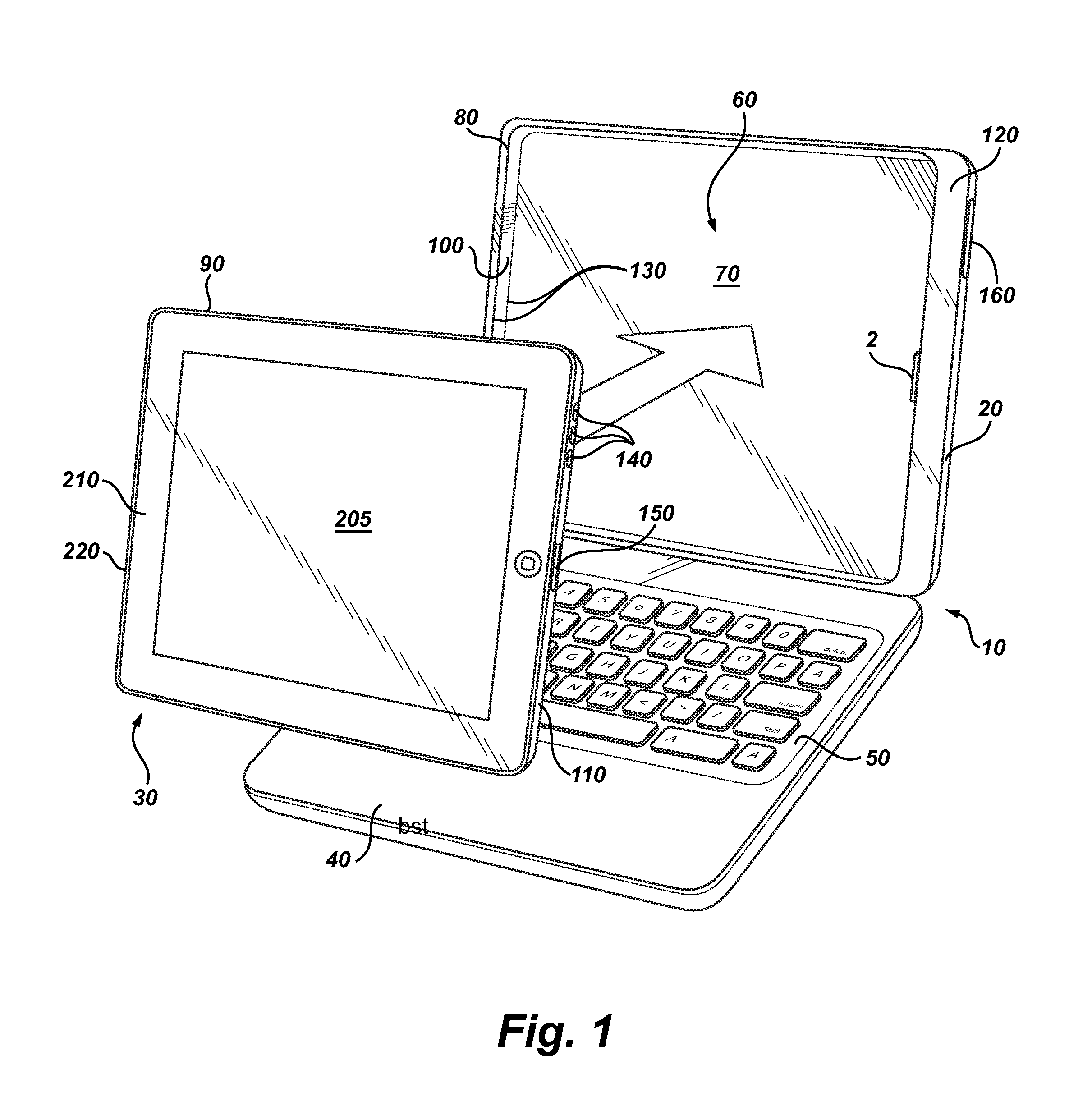 Tablet computer case and associated methods