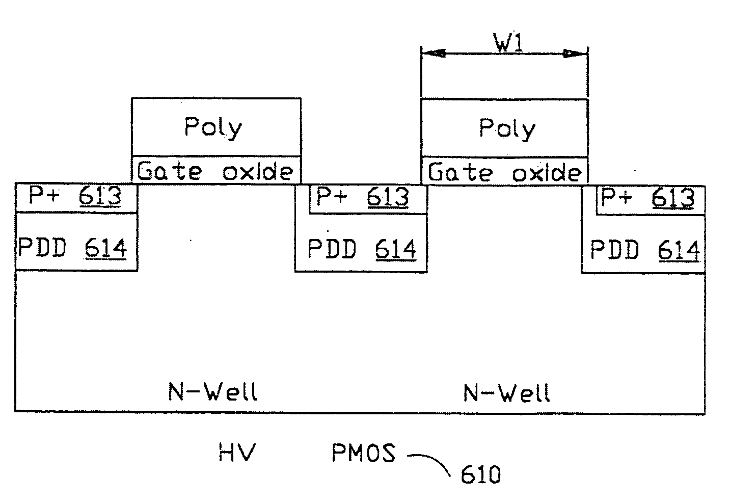 High-voltage metal-oxide-semiconductor transistor