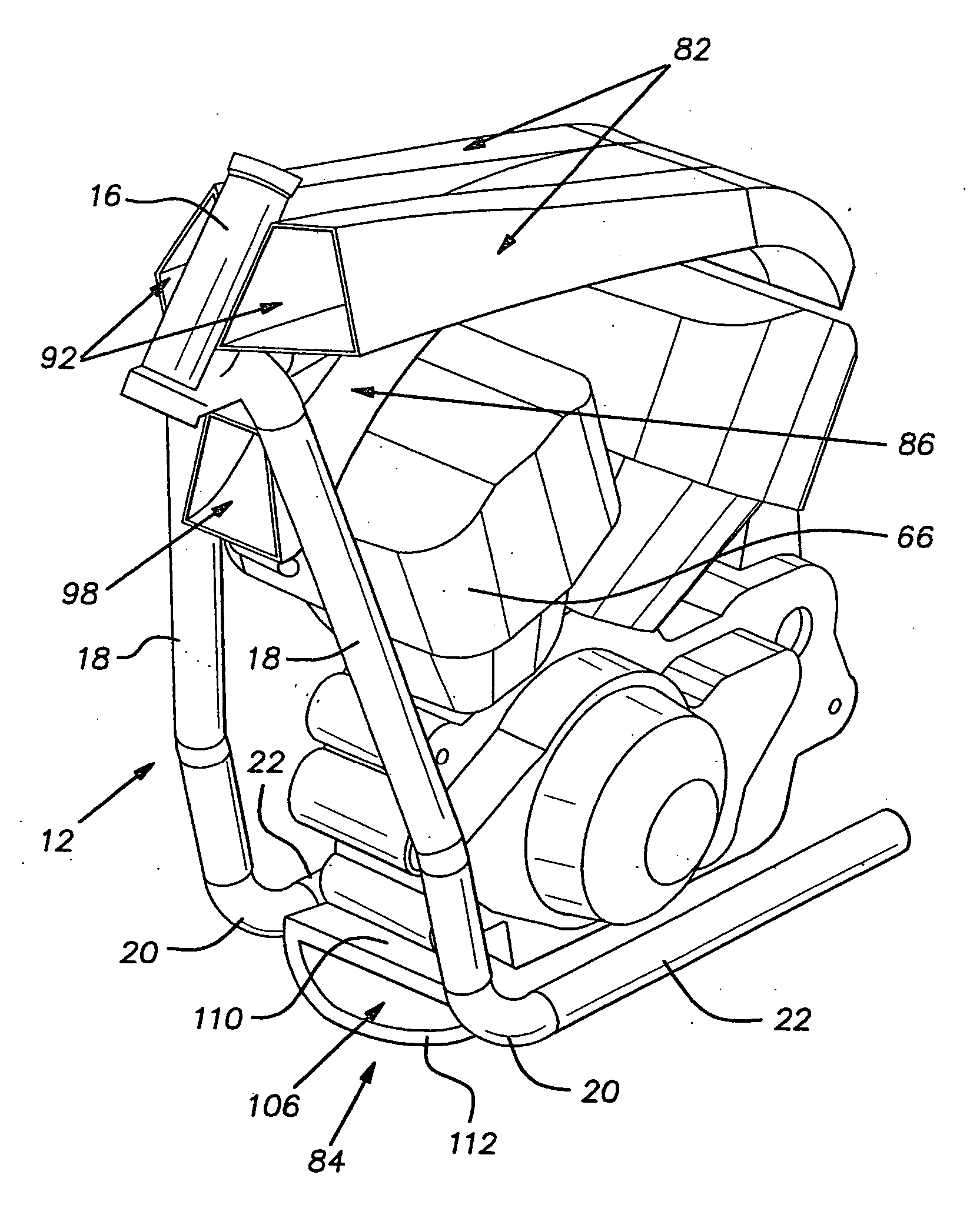 Motorcycle with a rear-mounted radiator