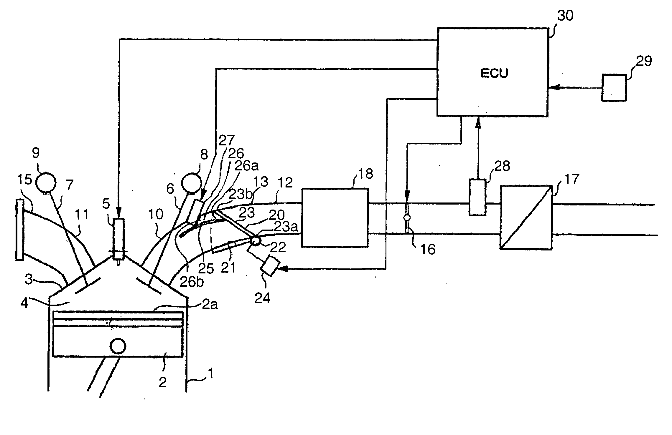 Internal combustion engine air intake structure