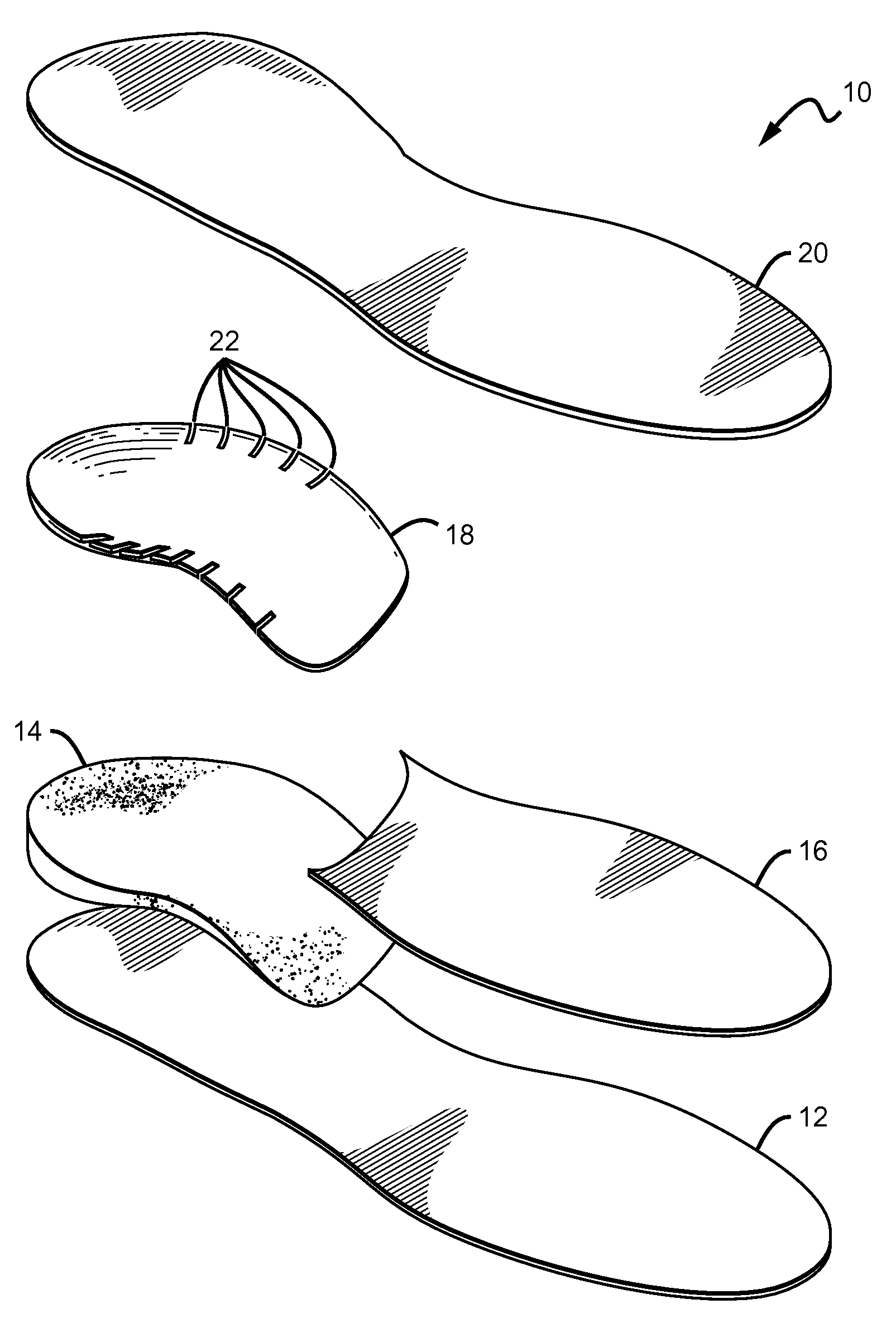 Improved orthotic shell for orthopedic sole insert