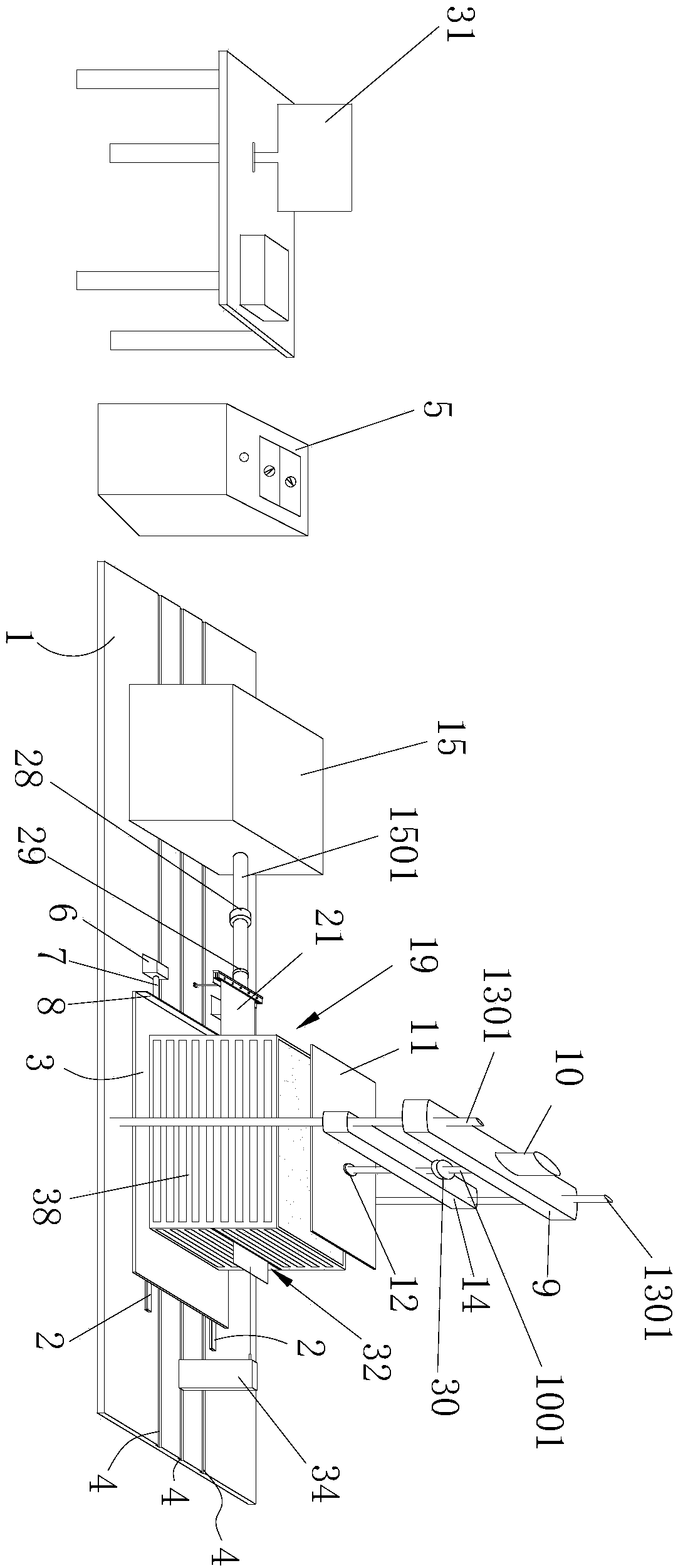 Geotechnical synthetic material straight shearing and drawing integrated testing device capable of exerting dynamic loads