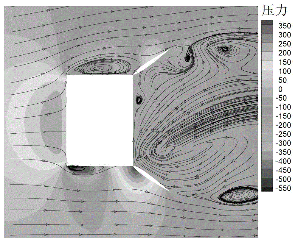 Method and tail fin for improving flight stability of hung object of helicopter