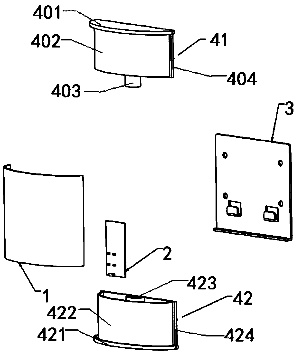 A flexible screen display and its elevator arrival indicating device