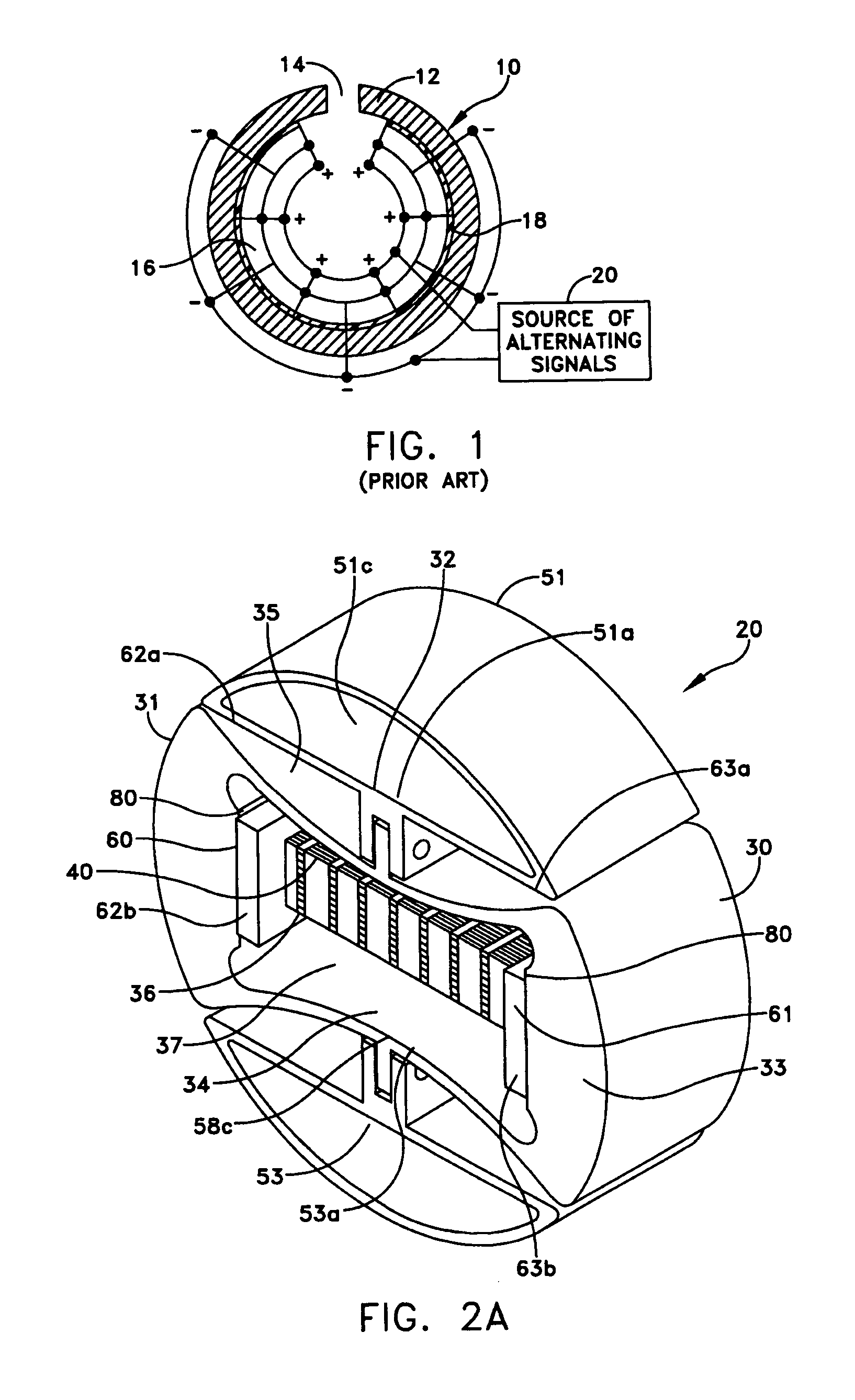 Flexural cylinder projector