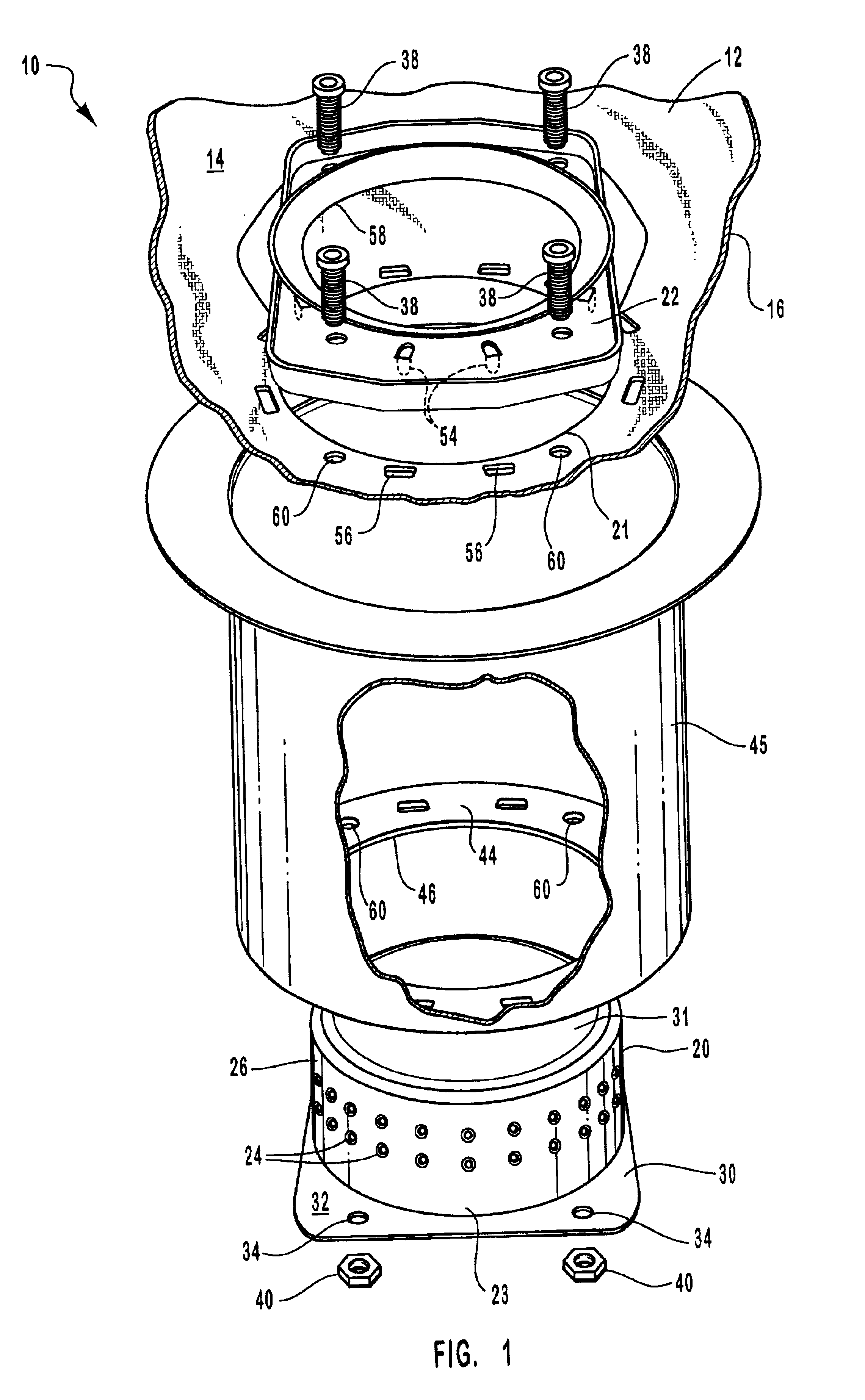 Cylindrical passenger airbag module