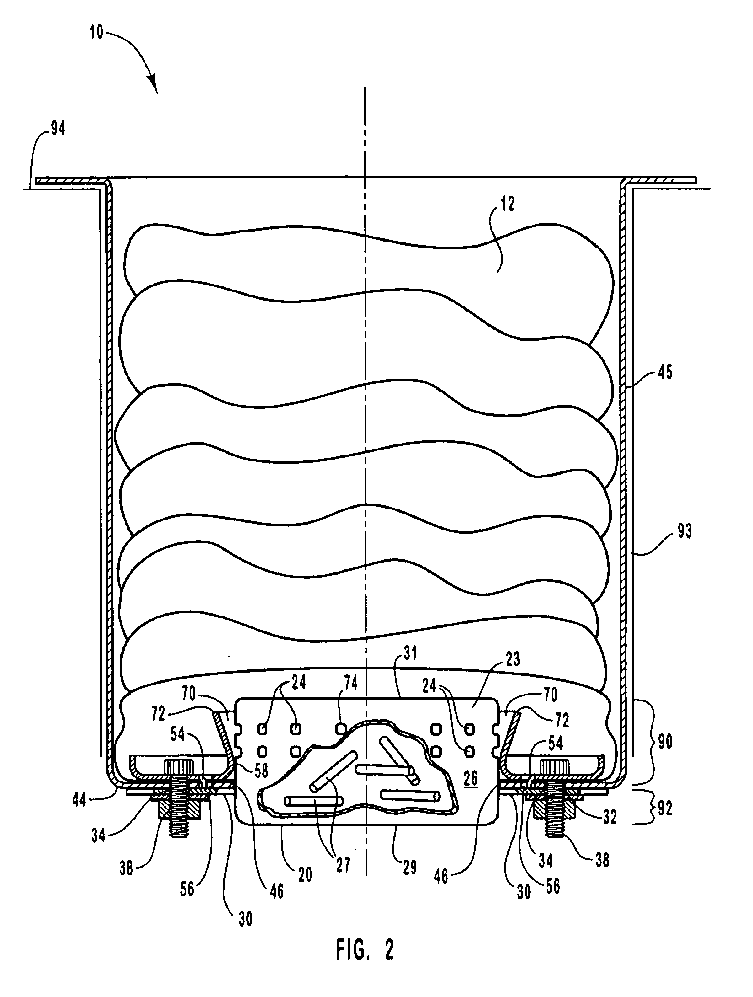 Cylindrical passenger airbag module