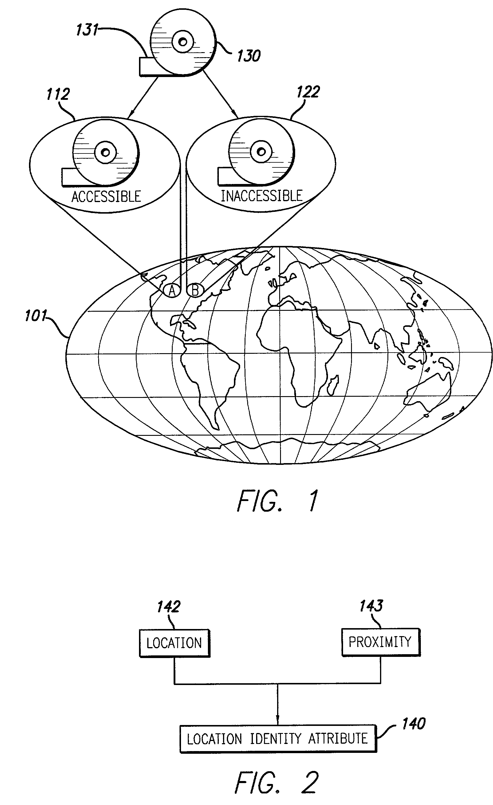 System and method for delivering encrypted information in a communication network using location identity and key tables