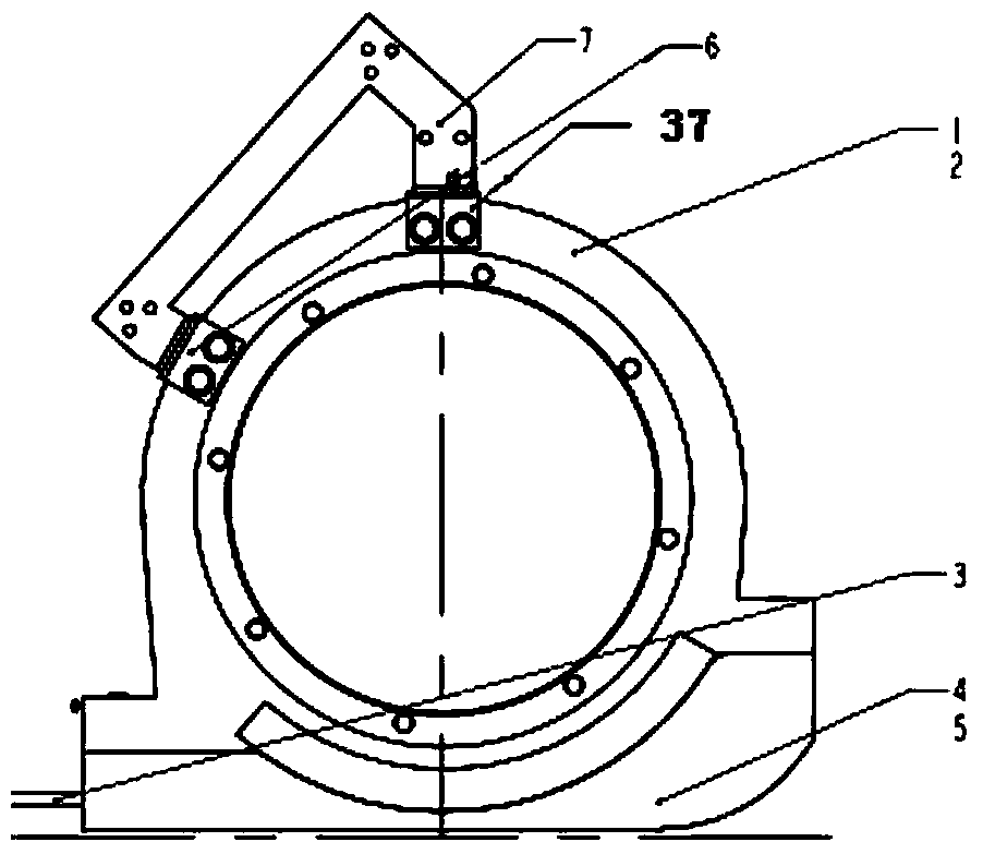 Integral mounting device for power transmission whole of electric vehicle