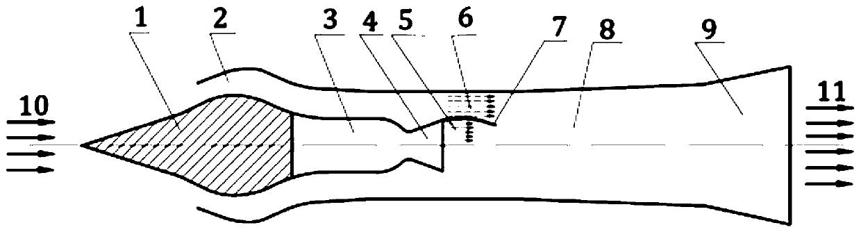 rocket-based combined cycle engine