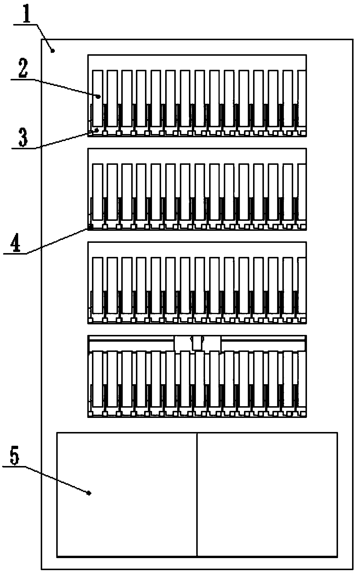 Method for rapid positioning query and management of bookcase with LED visible light