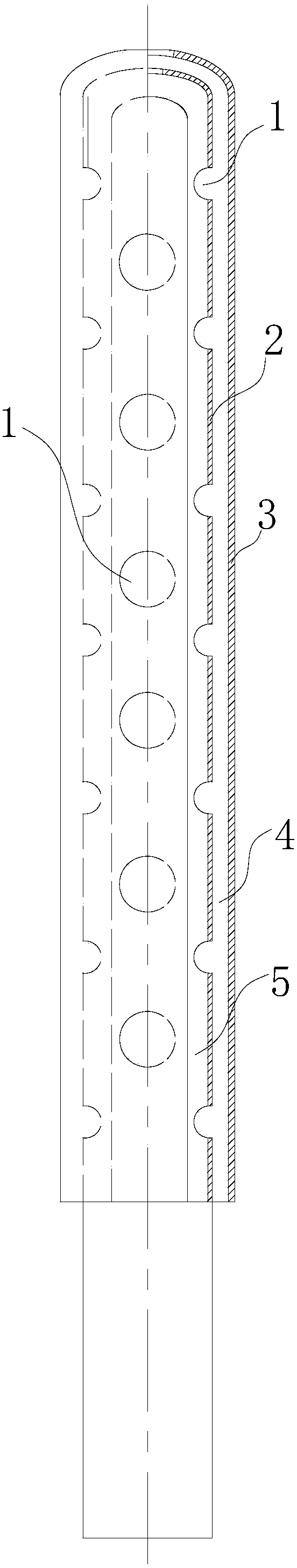 Seroperitoneum drainage tube