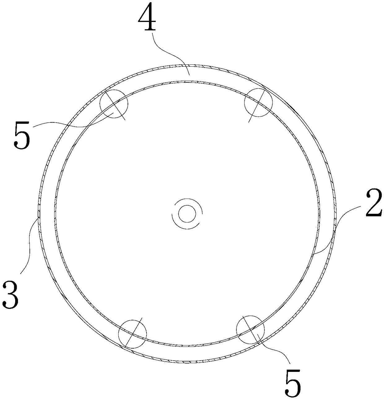 Seroperitoneum drainage tube