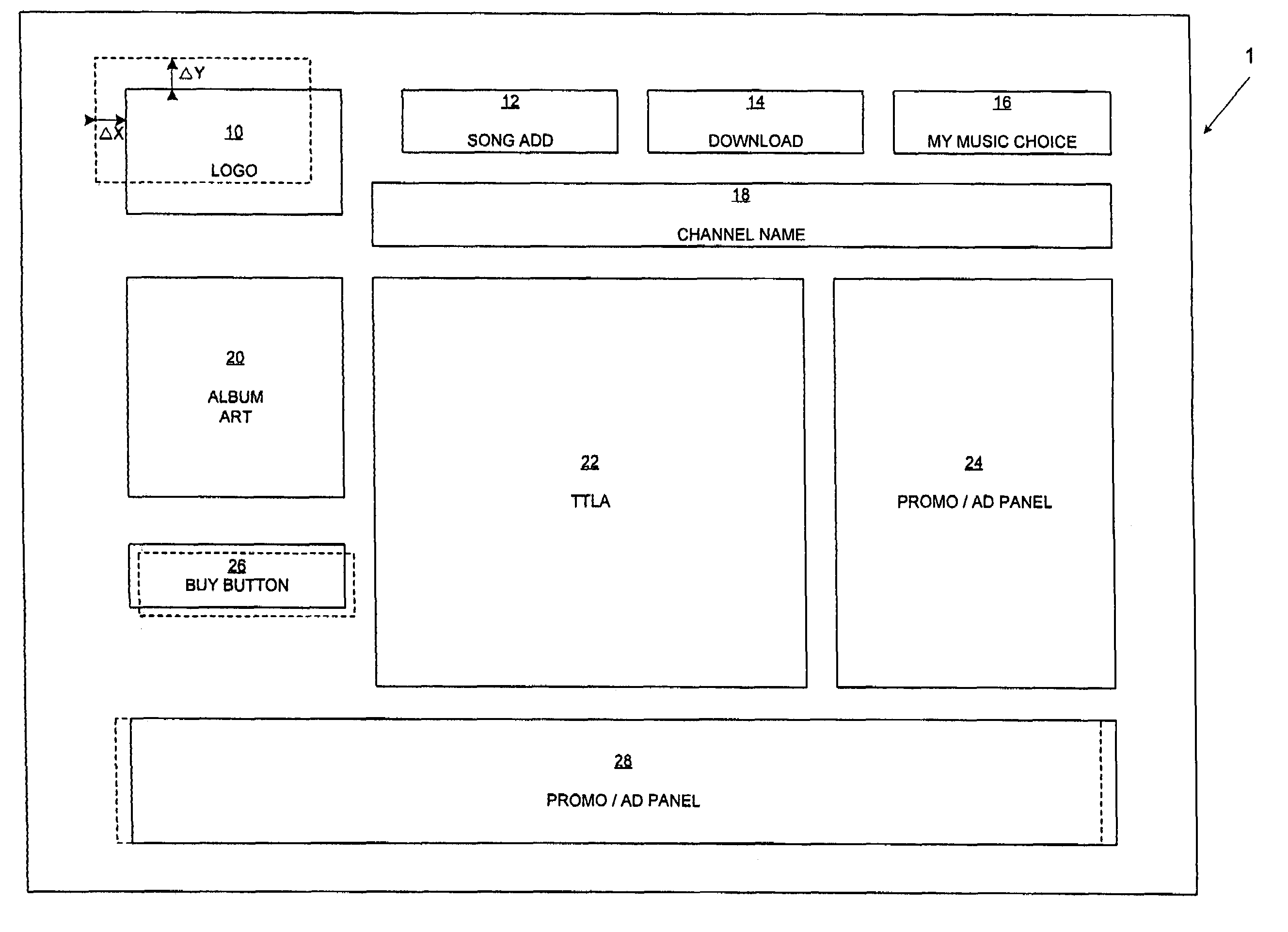 Method and system for displaying content while reducing burn-in of a display