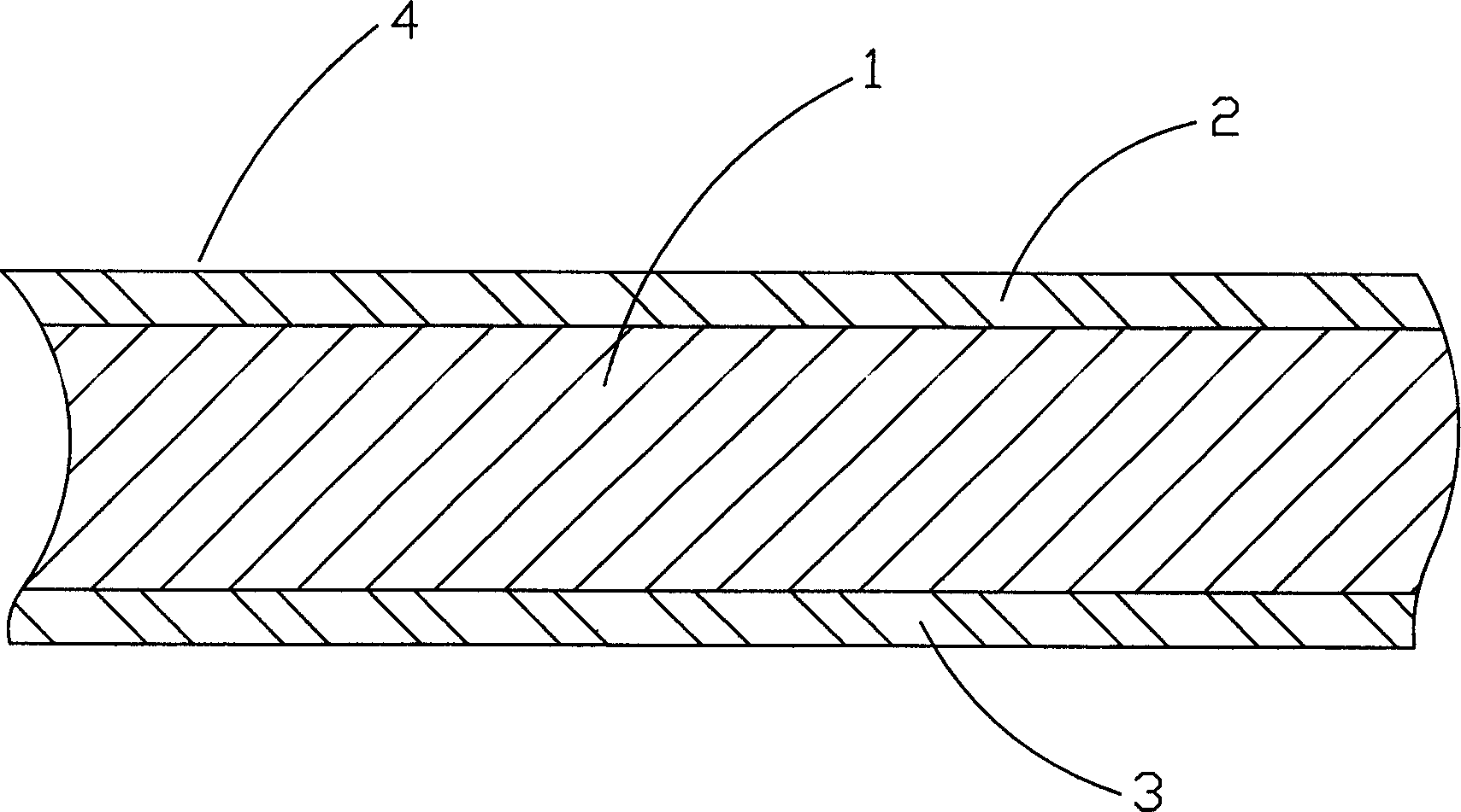 Three lager coextrusion foamed board and its use and preparation method
