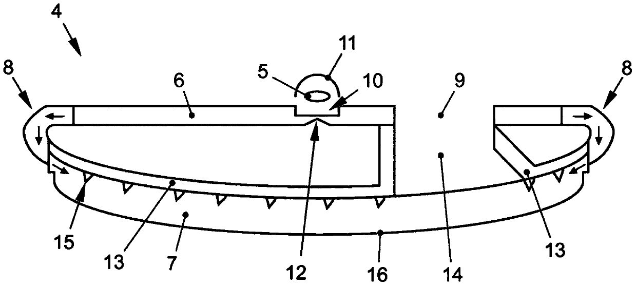 Vehicle lighting device for lighting the interior of a vehicle